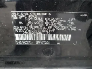 2006 Toyota RAV4 with VIN JTMBK33V266002382, listed as a Copart auction lot 86189814 with 131,431 mi miles and Salvage Title. Bid and sale history available at carsss.com. Image 13.
