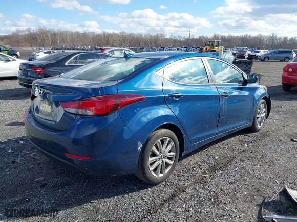 2016 Hyundai Elantra SE with VIN KMHDH4AE4GU502326, listed as a IAAI auction lot 41508061 with 109,661 mi miles. Bid and sale history available at carsss.com. Image 4.