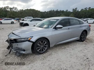 2021 Honda Accord EX-L with VIN 1HGCV1F5XMA124849, listed as a Copart auction lot 55267685 with 94,251 mi miles and Salvage title. Bid and sale history available at DreamBid. Image 1.