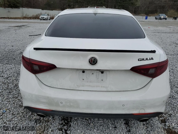 2021 Alfa Romeo Giulia with VIN ZARFAMAN0M7638826, listed as a Copart auction lot 86944794 with 0 mi miles and Salvage Title. Bid and sale history available at carsss.com. Image 6.