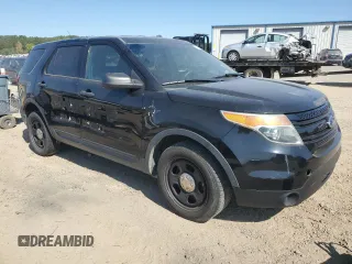 2014 Ford Utility Police Interceptor with VIN 1FM5K8AR2EGB59317, listed as a Copart auction lot 75185614 with 0 mi miles and Salvage Title. Bid and sale history available at carsss.com. Image 4.