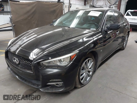 2014 Infiniti Q50 Premium with VIN JN1BV7AP6EM676289, listed as a IAAI auction lot 42304661 with 117,905 mi miles and . Bid and sale history available at DreamBid. Image 17.