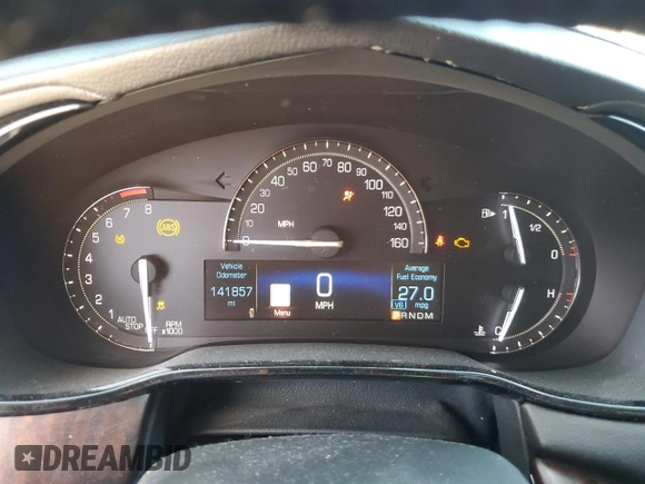 2017 Cadillac CTS Luxury RWD with VIN 1G6AR5SS3H0146350, listed as a Copart auction lot 46511605 with 141,857 mi miles and Salvage Title. Bid and sale history available at DreamBid. Image 9.