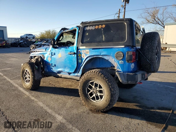 2024 Jeep Wrangler Rubicon z VIN 1C4PJXCG1RW298288, wystawiony jako Copart lot #81371914 z przebiegiem 4 445 mil mil oraz Szkoda całkowita • Salvage title. Historia ofert i sprzedaży dostępna na DreamBid. Obrazek 2.