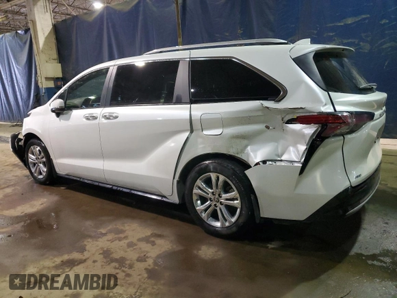 2023 Toyota Sienna Platinum with VIN 5TDESKFC9PS082542, listed as a Copart auction lot 89056995 with 24,053 mi miles and Clean Title. Bid and sale history available at DreamBid. Image 2.