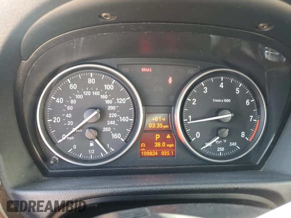 2013 BMW 3 Series 328i with VIN WBADW7C5XDE731024, listed as a Copart auction lot 88311705 with 109,024 mi miles and Salvage Title. Bid and sale history available at DreamBid. Image 9.