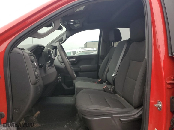 2021 Chevrolet Silverado 1500 Custom with VIN 1GCUYBEF5MZ126035, listed as a Copart auction lot 84873734 with 0 mi miles and Salvage Title. Bid and sale history available at carsss.com. Image 7.