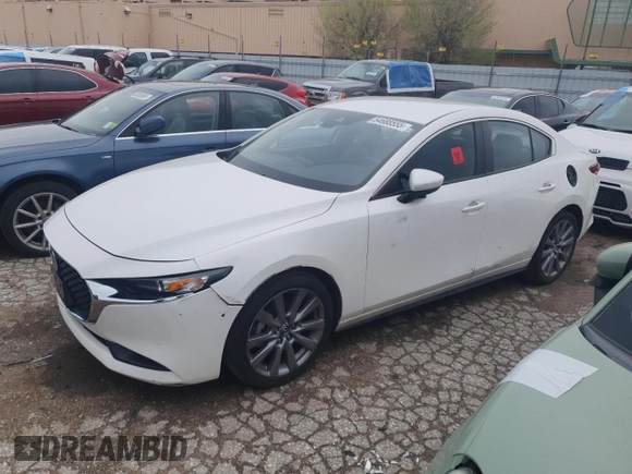 2022 Mazda 3 Select z VIN JM1BPABL1N1501157, wystawiony jako Copart lot #54688555 z przebiegiem 13 076 mil mil oraz Nie do naprawy • Non repairable. Historia ofert i sprzedaży dostępna na DreamBid. Obrazek 1.