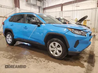 2019 Toyota RAV4 LE with VIN JTMF1RFV7KJ010844, listed as a Copart auction lot 60878805 with 75,904 mi miles and Salvage title. Bid and sale history available at DreamBid. Image 4.