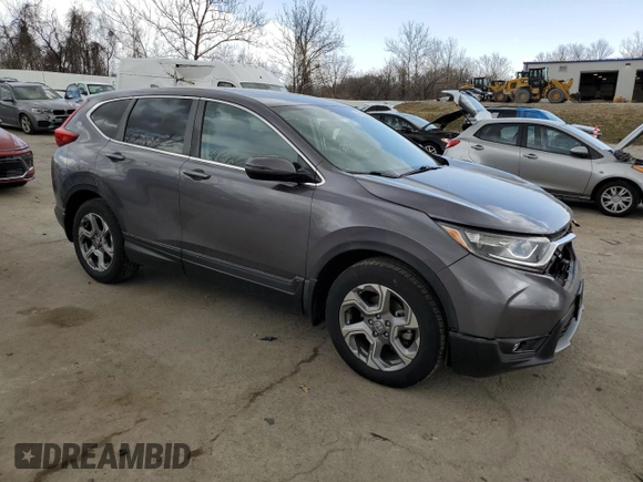 2018 Honda CR-V EX with VIN 7FARW1H51JE052272, listed as a Copart auction lot 49498945 with 61,324 mi miles and Salvage Title. Bid and sale history available at DreamBid. Image 4.