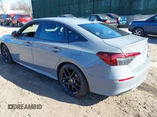 2025 Honda Civic Sport with VIN 2HGFE2F5XSH521799, listed as a IAAI auction lot 41831110 with 5,406 mi miles and . Bid and sale history available at DreamBid. Image 3.