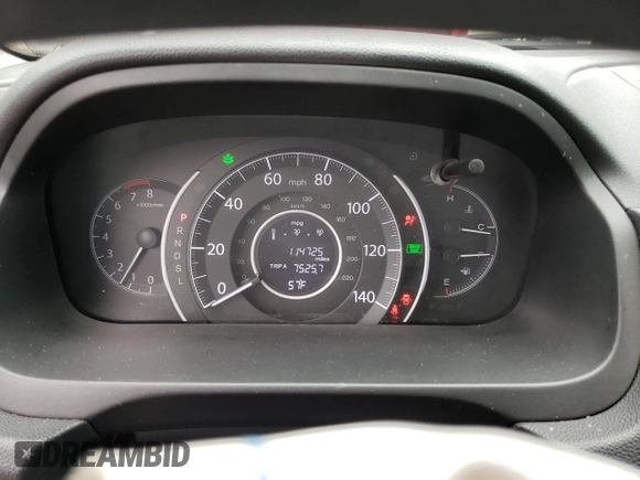 2015 Honda CR-V LX with VIN 5J6RM4H31FL023340, listed as a Copart auction lot 51834755 with 114,725 mi miles and Clean Title. Bid and sale history available at DreamBid. Image 9.