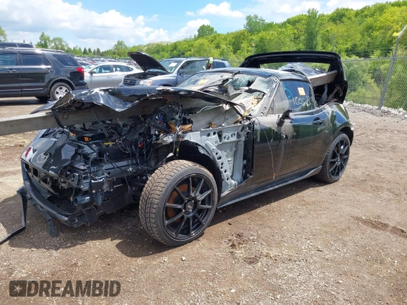 2024 Mazda MX-5 Miata Grand Touring z VIN JM1NDAM72R0607960, wystawiony jako IAAI lot #42380377 z przebiegiem Nie podano mil oraz . Historia ofert i sprzedaży dostępna na DreamBid. Obrazek 2.