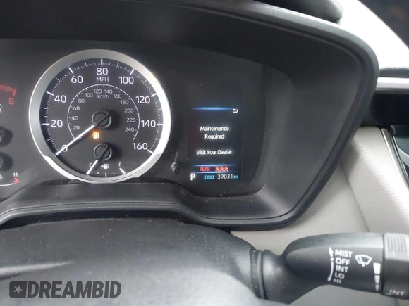 2020 Toyota Corolla LE with VIN 5YFEPRAE0LP091040, listed as a IAAI auction lot 42020079 with 39,031 mi miles and . Bid and sale history available at DreamBid. Image 7.