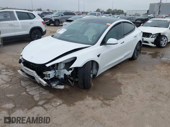 2021 Tesla Model 3 Long Range with VIN 5YJ3E1EB3MF059713, listed as a IAAI auction lot 41778289 with 52,211 mi miles. Bid and sale history available at carsss.com. Image 20.