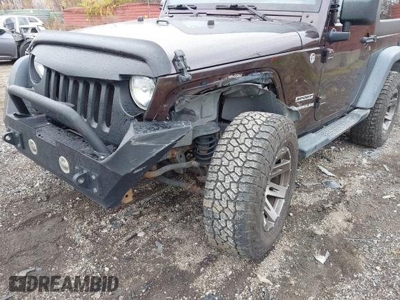 2013 Jeep Wrangler Sport with VIN 1C4AJWAG5DL679350, listed as a IAAI auction lot 40893582 with 61,191 mi miles and . Bid and sale history available at carsss.com. Image 6.