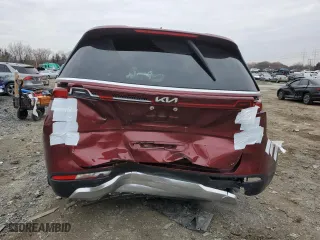 2022 Kia Carnival SX with VIN KNDNE5H38N6082731, listed as a Copart auction lot 85061144 with 52,334 mi miles and Salvage Title. Bid and sale history available at carsss.com. Image 6.
