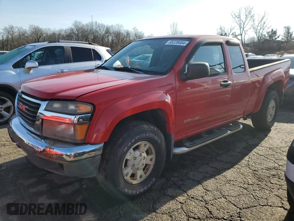 2004 GMC Canyon SLE Z71 with VIN 1GTDT196448163974, listed as a Copart auction lot 85228454 with 164,059 mi miles and Clean Title. Bid and sale history available at carsss.com. Image 1.
