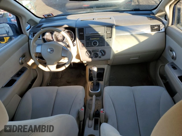 2007 Nissan Versa 1.8 S with VIN 3N1BC13E47L368792, listed as a Copart auction lot 43704395 with 37,572 mi miles and Salvage Title. Bid and sale history available at carsss.com. Image 8.