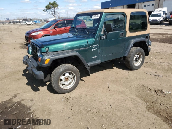 1999 Jeep Wrangler Sport with VIN 1J4FY19S2XP446059, listed as a Copart auction lot 51246105 with 183,072 mi miles and Clean Title. Bid and sale history available at carsss.com. Image 1.