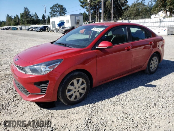 2021 Kia Rio LX with VIN 3KPA24AD5ME392378, listed as a Copart auction lot 64100514 with 32,253 mi miles and Salvage Title. Bid and sale history available at carsss.com. Image 1.