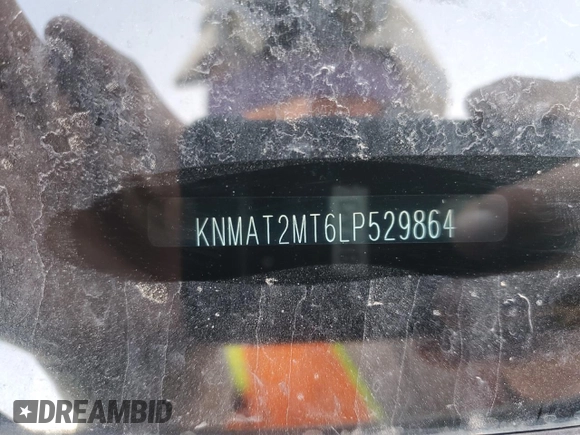 2020 Nissan Rogue SV z VIN KNMAT2MT6LP529864, wystawiony jako Copart lot #49717705 z przebiegiem 83 908 mil mil oraz Szkoda całkowita • Salvage title. Historia ofert i sprzedaży dostępna na DreamBid. Obrazek 15.