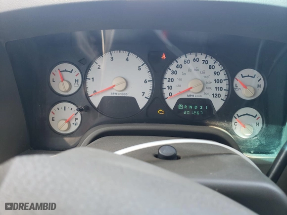 2007 Dodge Ram 1500 SLT with VIN 1D7HU18207J620165, listed as a Copart auction lot 52049735 with 201,267 mi miles and Salvage Title. Bid and sale history available at carsss.com. Image 9.