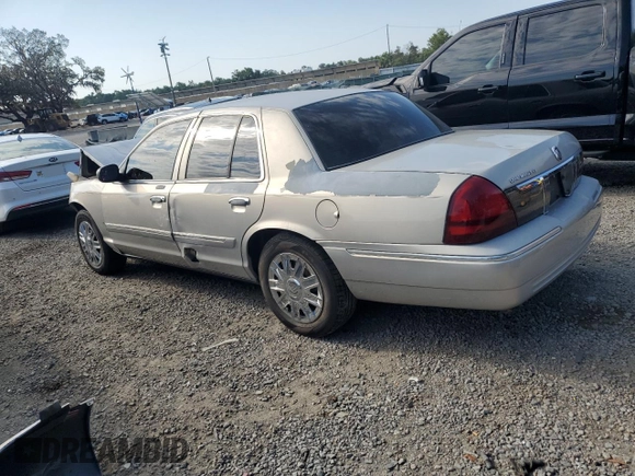 2008 Mercury Grand Marquis GS with VIN 2MEFM74V88X660411, listed as a Copart auction lot 53467695 with Not Provided miles and Salvage Title. Bid and sale history available at DreamBid. Image 2.