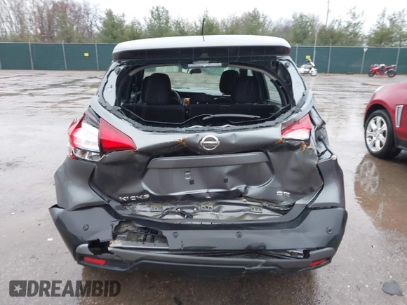 2020 Nissan Kicks SR with VIN 3N1CP5DV0LL575186, listed as a IAAI auction lot 41188294 with 110,064 mi miles. Bid and sale history available at carsss.com. Image 15.