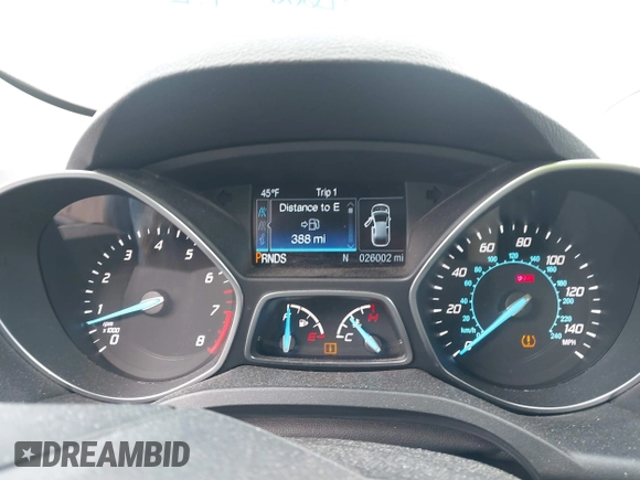 2014 Ford Escape Titanium with VIN 1FMCU9J92EUE01077, listed as a IAAI auction lot 41642337 with 26,002 mi miles. Bid and sale history available at carsss.com. Image 7.