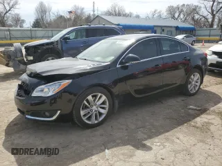 2015 Buick Regal with VIN 2G4GK5EX2F9283023, listed as a Copart auction lot 49125185 with 163,436 mi miles and Salvage Title. Bid and sale history available at carsss.com. Image 1.