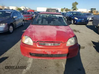 1998 Honda Civic DX with VIN 1HGEJ6124WL105199, listed as a Copart auction lot 72459114 with 128,758 mi miles and Salvage Title. Bid and sale history available at carsss.com. Image 5.