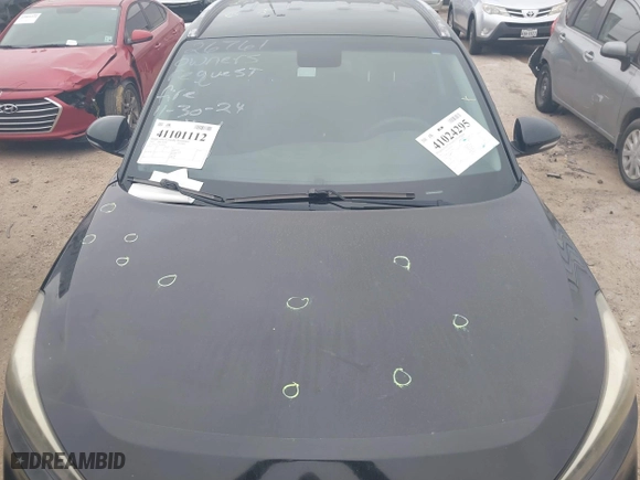 2017 Hyundai Tucson Value with VIN KM8J33A27HU388910, listed as a IAAI auction lot 41101112 with 107,138 mi miles. Bid and sale history available at carsss.com. Image 6.