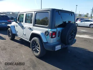 2023 Jeep Wrangler Willys with VIN 1C4HJXDG3PW577807, listed as a IAAI auction lot 42323674 with 28,808 mi miles and . Bid and sale history available at DreamBid. Image 3.