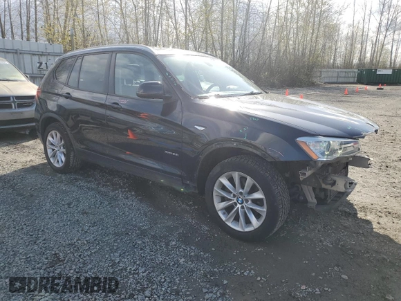 2016 BMW X3 xDrive28i with VIN 5UXWX9C5XG0D86701, listed as a Copart auction lot 51697295 with 84,310 mi miles and Salvage Title. Bid and sale history available at DreamBid. Image 4.
