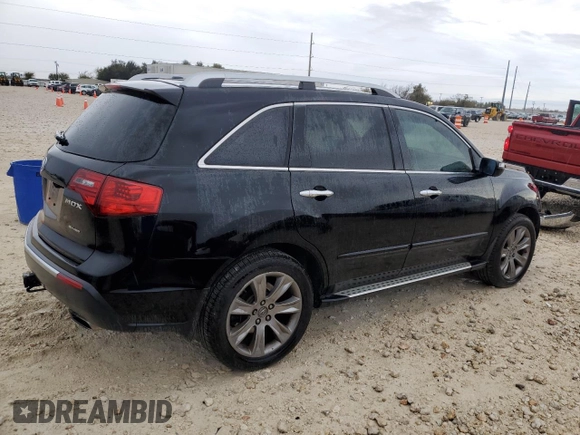 2013 Acura MDX Advance with VIN 2HNYD2H81DH513704, listed as a Copart auction lot 83704634 with 134,295 mi miles and Salvage Title. Bid and sale history available at DreamBid. Image 3.