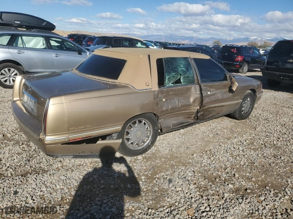 1999 Cadillac DeVille DHS with VIN 1G6KE54Y5XU721363, listed as a Copart auction lot 79227924 with 0 mi miles and Salvage Title. Bid and sale history available at carsss.com. Image 3.