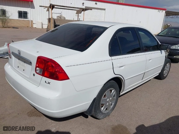 2003 Honda Civic LX with VIN 2HGES16693H565222, listed as a IAAI auction lot 41778021 with 143,604 mi miles. Bid and sale history available at carsss.com. Image 4.