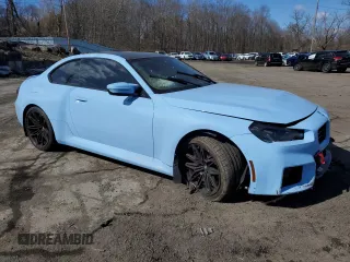 2024 BMW M2 with VIN 3MF13DM05R8E87175, listed as a Copart auction lot 47193355 with 0 mi miles and Salvage Title. Bid and sale history available at carsss.com. Image 4.