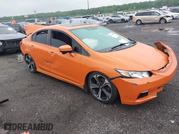 2015 Honda Civic Si z VIN 2HGFB6E54FH706924, wystawiony jako IAAI lot #42270585 z przebiegiem 123 042 mil mil oraz . Historia ofert i sprzedaży dostępna na DreamBid. Obrazek 1.