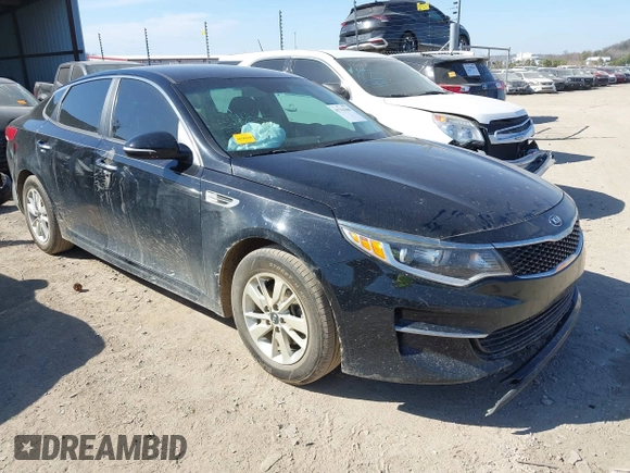 2018 Kia Optima LX with VIN 5XXGT4L36JG179342, listed as a IAAI auction lot 41794368 with 120,649 mi miles. Bid and sale history available at carsss.com. Image 1.