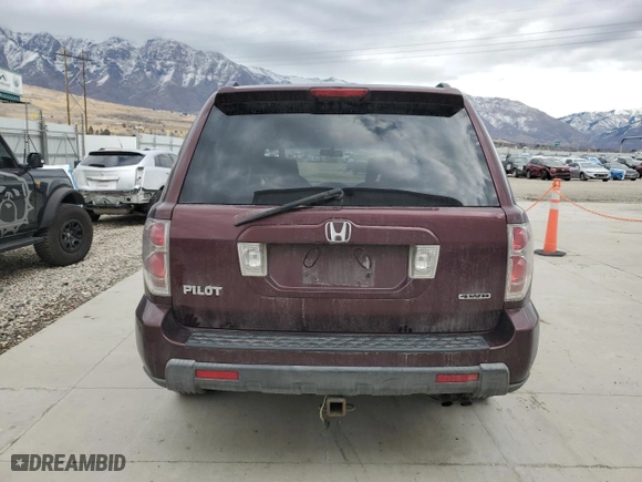 2008 Honda Pilot SE with VIN 5FNYF18378B004095, listed as a Copart auction lot 54382175 with 285,608 mi miles and Clean Title. Bid and sale history available at carsss.com. Image 6.