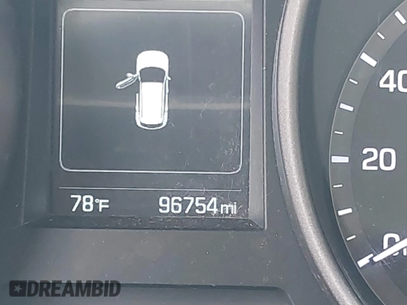 2018 Hyundai Santa Fe 2.4L with VIN 5XYZT3LB3JG541780, listed as a IAAI auction lot 42384065 with 96,754 mi miles and . Bid and sale history available at DreamBid. Image 15.