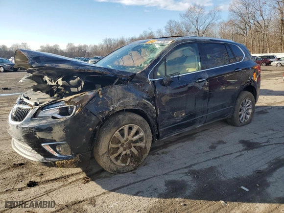 2020 Buick Envision Essence with VIN LRBFX2SA9LD084385, listed as a Copart auction lot 81738604 with 34,808 mi miles and Salvage Title. Bid and sale history available at carsss.com. Image 1.