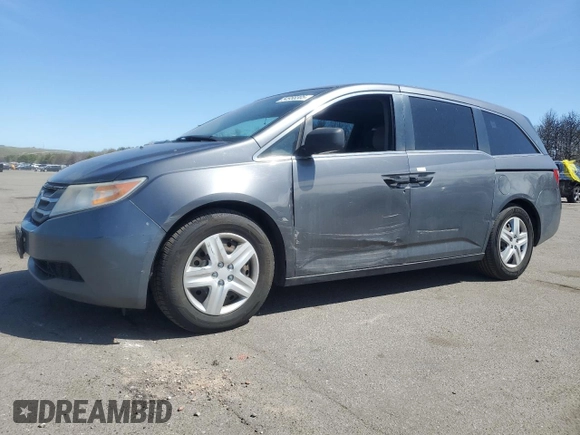 2012 Honda Odyssey LX with VIN 5FNRL5H25CB101655, listed as a Copart auction lot 54958305 with 271,811 mi miles and Clean Title. Bid and sale history available at carsss.com. Image 1.