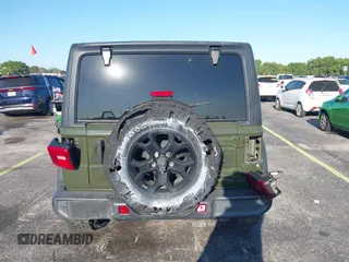 2021 Jeep Wrangler Unlimited 80th Anniversary with VIN 1C4HJXDN6MW685090, listed as a IAAI auction lot 41816088 with 31,546 mi miles and . Bid and sale history available at DreamBid. Image 17.