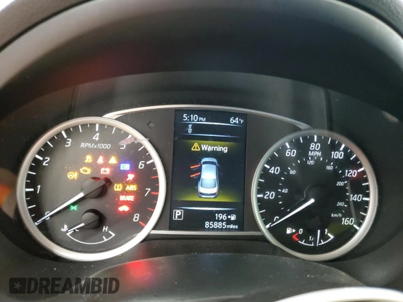 2018 Nissan Sentra SR with VIN 3N1AB7APXJY318561, listed as a Copart auction lot 47791845 with 85,885 mi miles and Salvage Title. Bid and sale history available at DreamBid. Image 9.