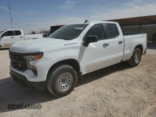 2022 Chevrolet Silverado 1500 Work Truck with VIN 1GCRDAED7NZ506649, listed as a Copart auction lot 46708605 with 91,628 mi miles and Clean Title. Bid and sale history available at DreamBid. Image 1.