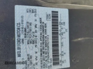 2011 Ford Ranger XLT with VIN 1FTKR4EE6BPB21913, listed as a Copart auction lot 55441215 with 159,970 mi miles and Salvage title. Bid and sale history available at DreamBid. Image 12.