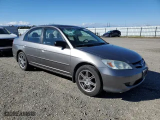 2005 Honda Civic Sdn LX SSRS with VIN 2HGES16695H561075, listed as a Copart auction lot 47610555 with 219,495 mi miles and Salvage Title. Bid and sale history available at carsss.com. Image 4.
